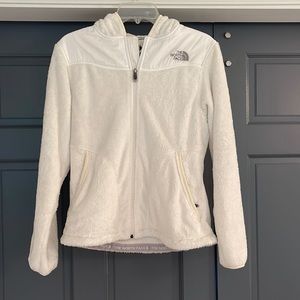 White North Face Fleece Full Zip. Extra Soft like a blanket. Size medium.